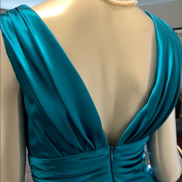 🌟HOST PICK✨Jessica Howard Formal Midi Dress Teal EUC - Picture 5 of 8